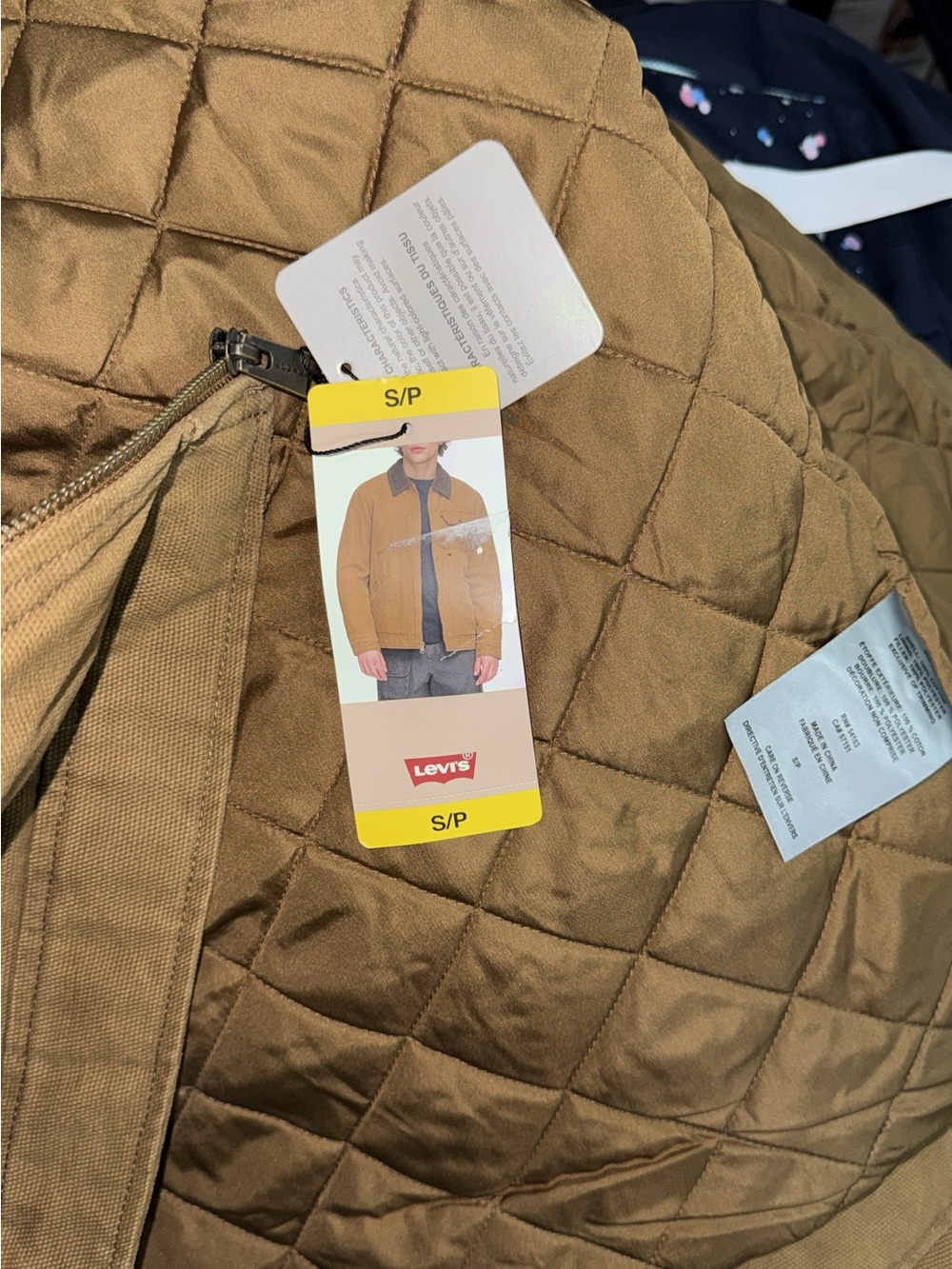Levi's Men's Quilted Bomber Jacket - Brown